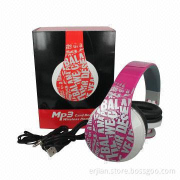 Shenzhen Headphones, Wireless MP3 Player, FM Radio, Micro SD Card Reader